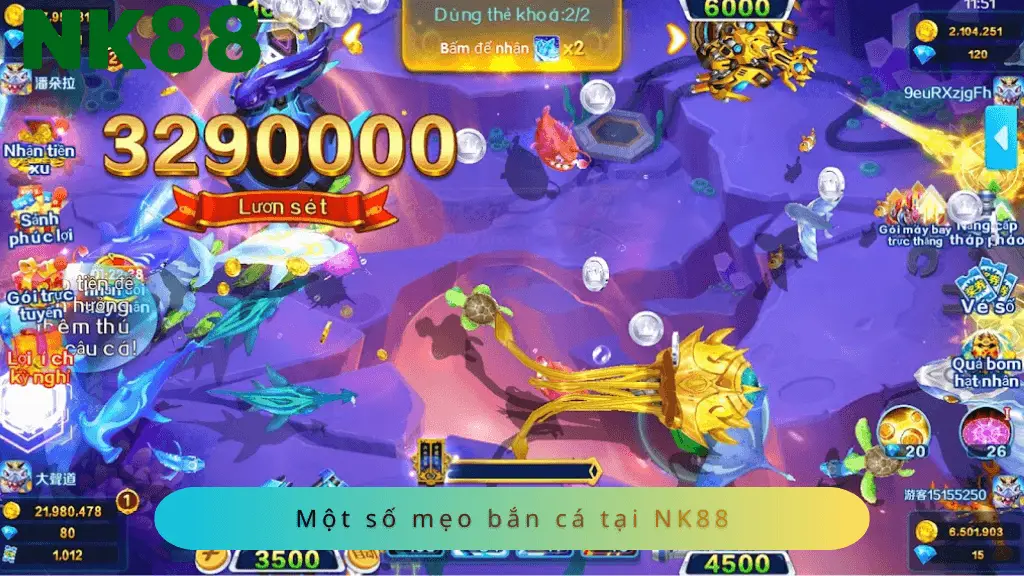 Một số mẹo bắn cá tại nhà cái NK88